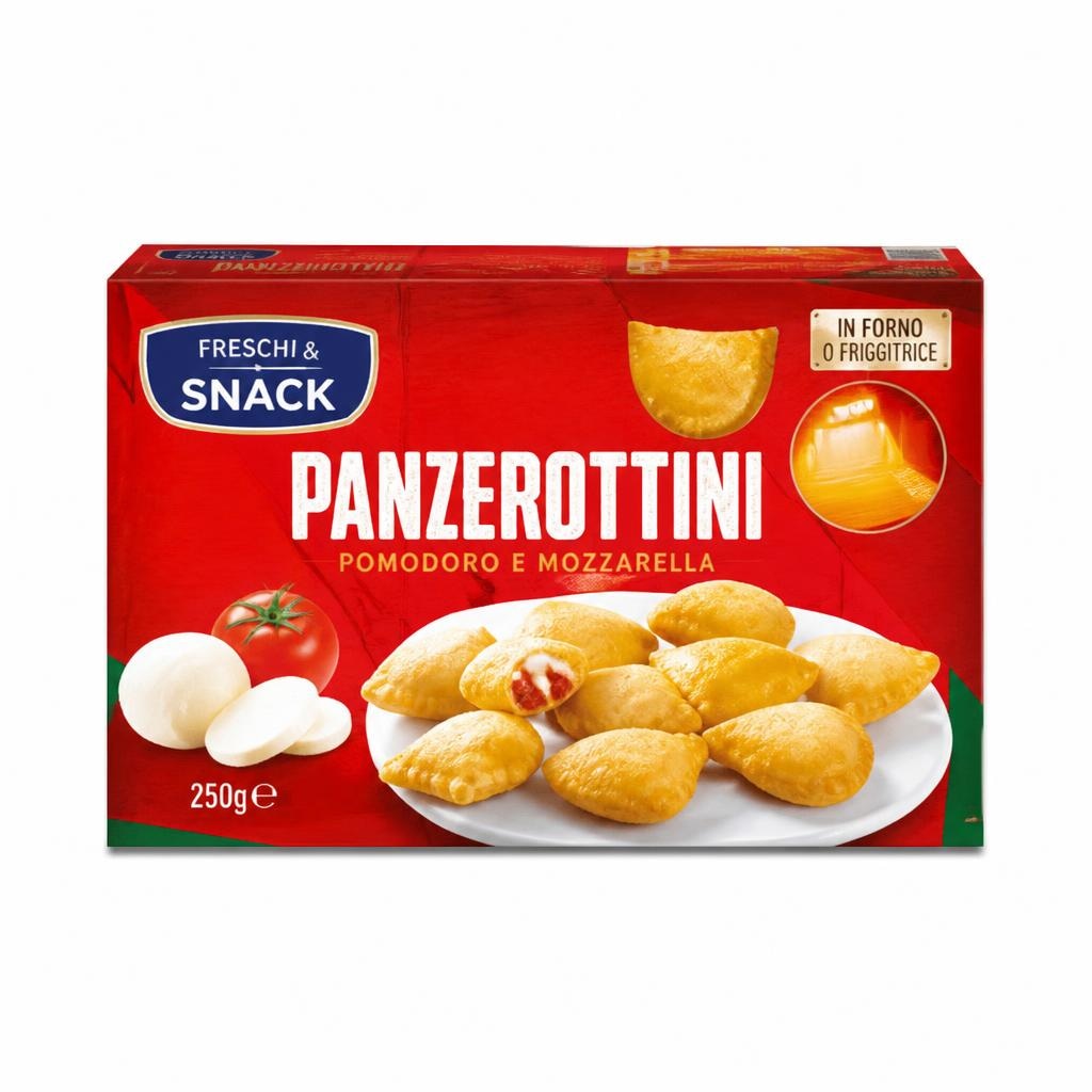 Panzerottini pomodoro e mozzarella 250 g Happy Snack in offerta da Panorama