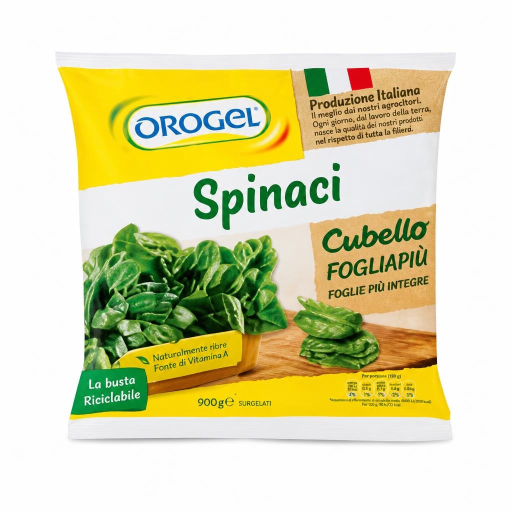Spinaci Foglia Più 900 g Orogel in offerta da Carrefour