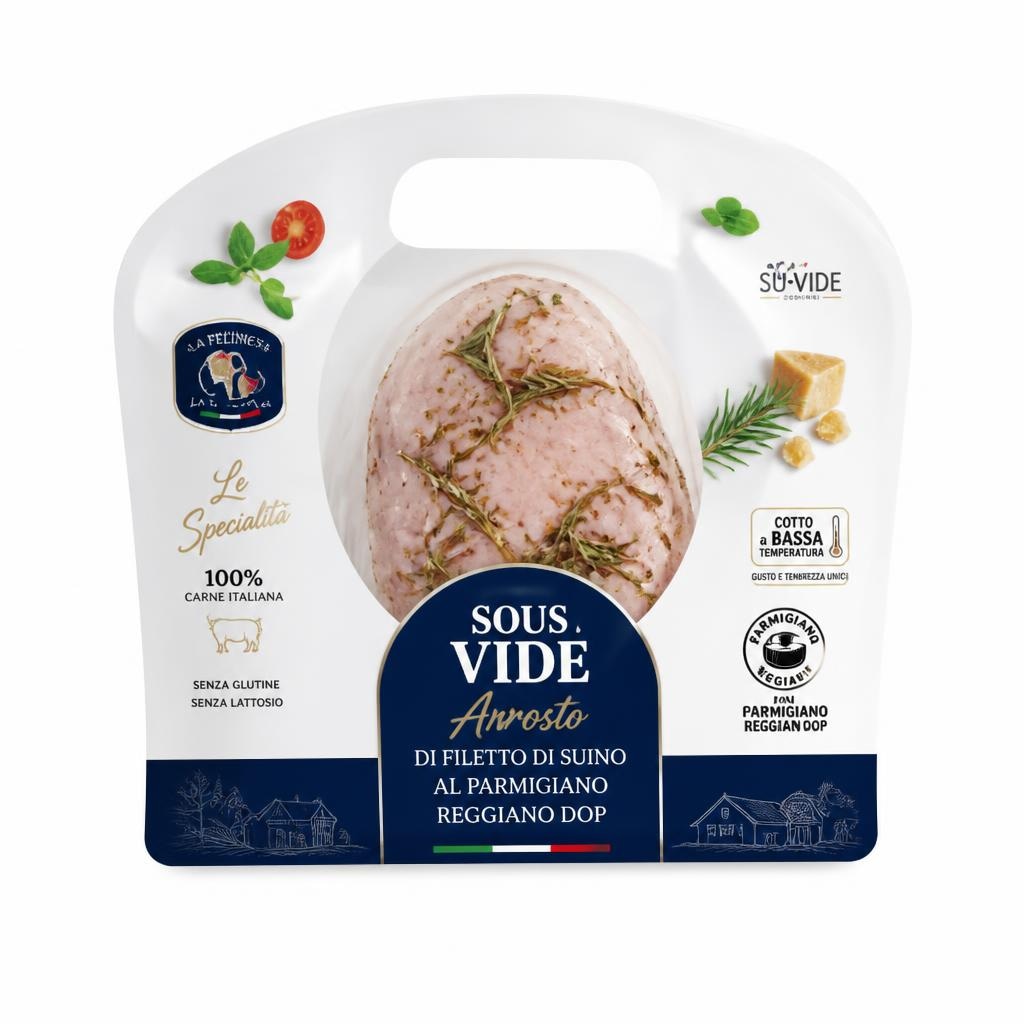 Arrosto di filetto di suino al Parmigiano Reggiano DOP Sous Vide 500 g in offerta da Iper La grande i