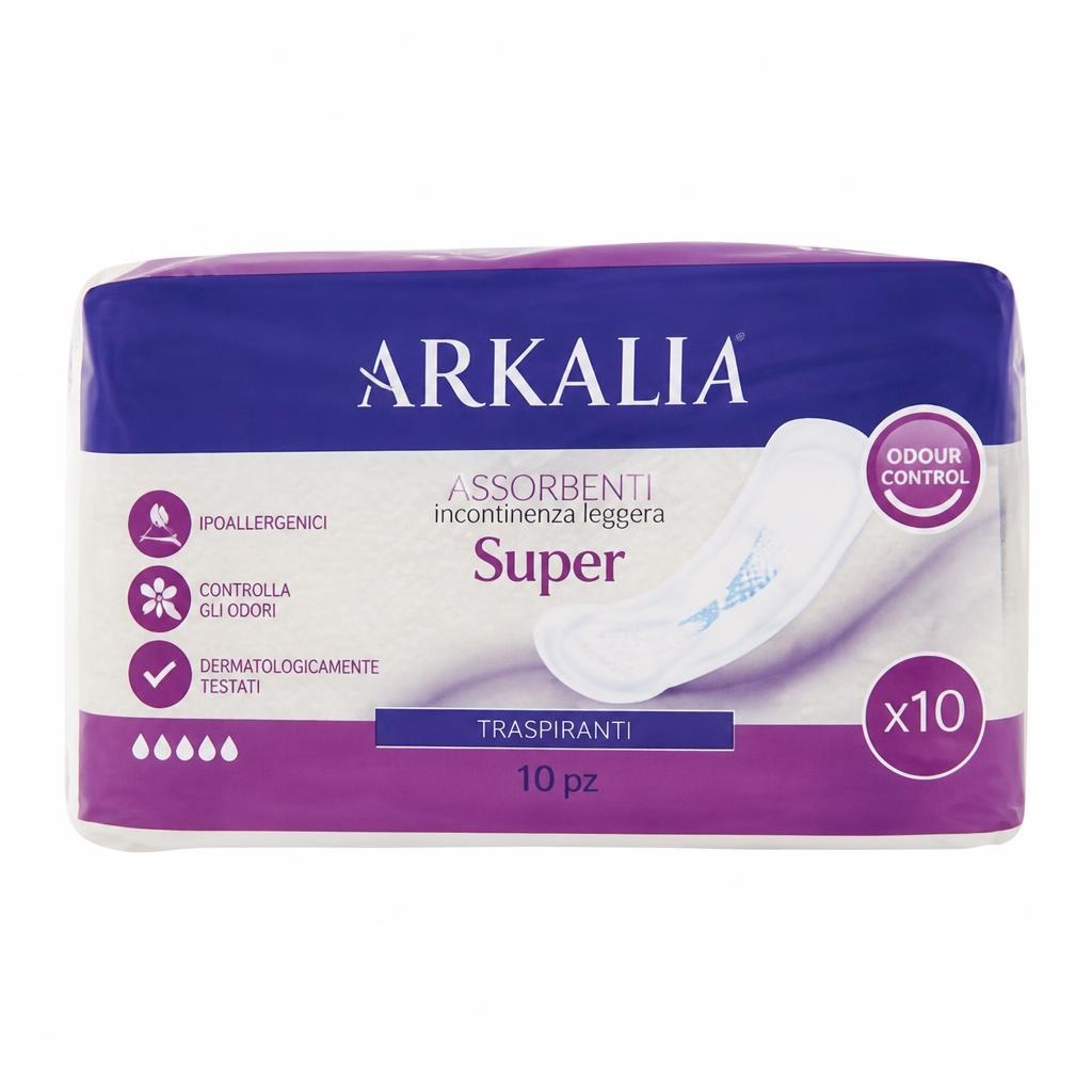 Assorbenti incontinenza leggera Super 10 pezzi Arkalia in offerta da Panorama