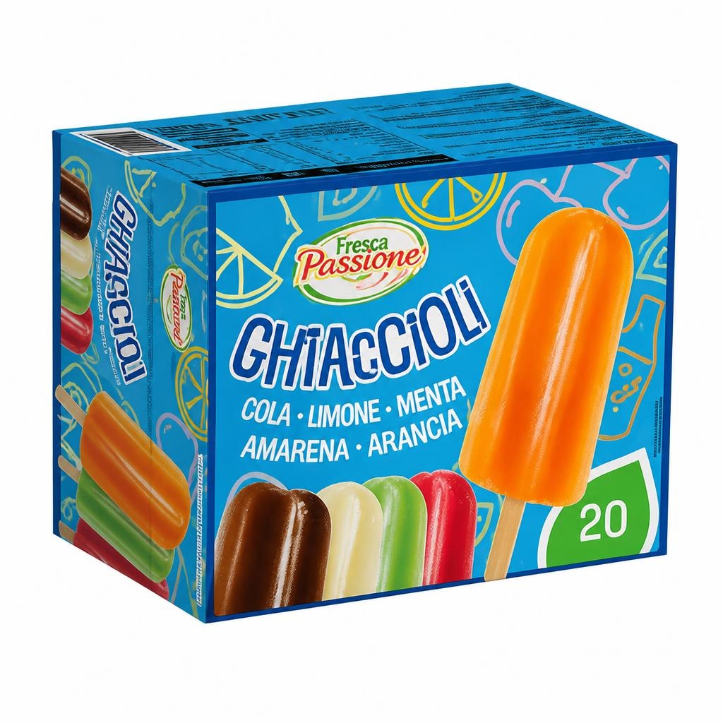 Fresca Passione ghiaccioli assortiti 20 pezzi, 1300 g in offerta da Dpiù