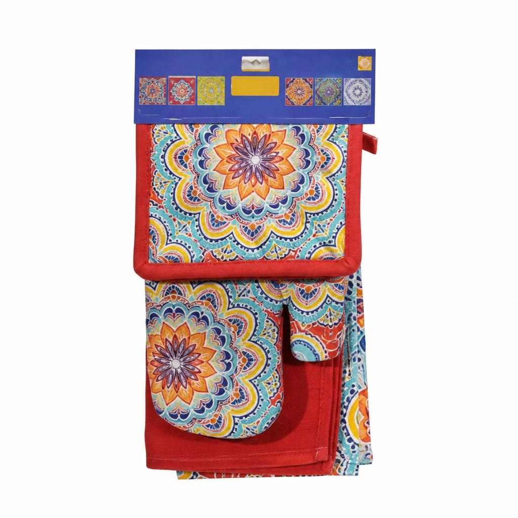 Presine con guanto e strofinaccio 4 pezzi in offerta da Happy Casa