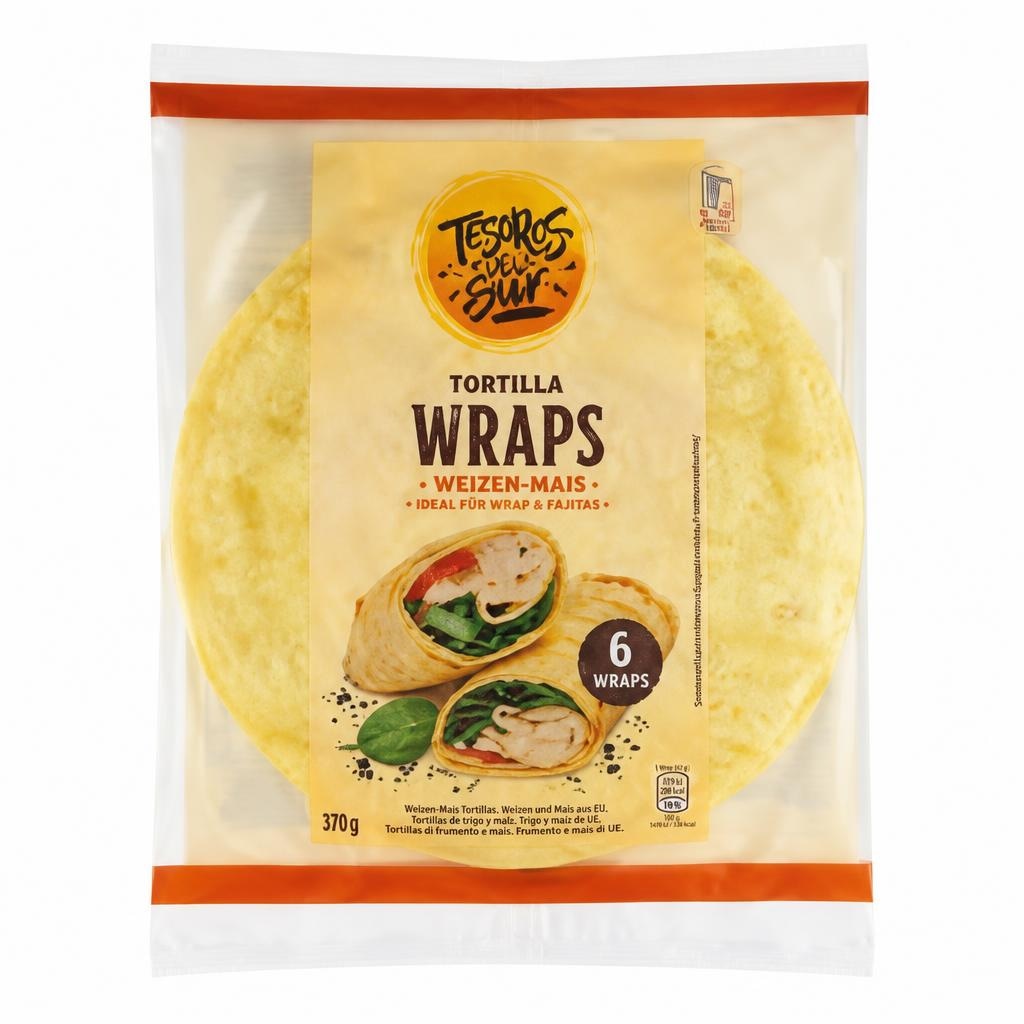 Tesoros del Sur Tortilla Wraps Mexico 370 g - Offerta nel negozio ALDI