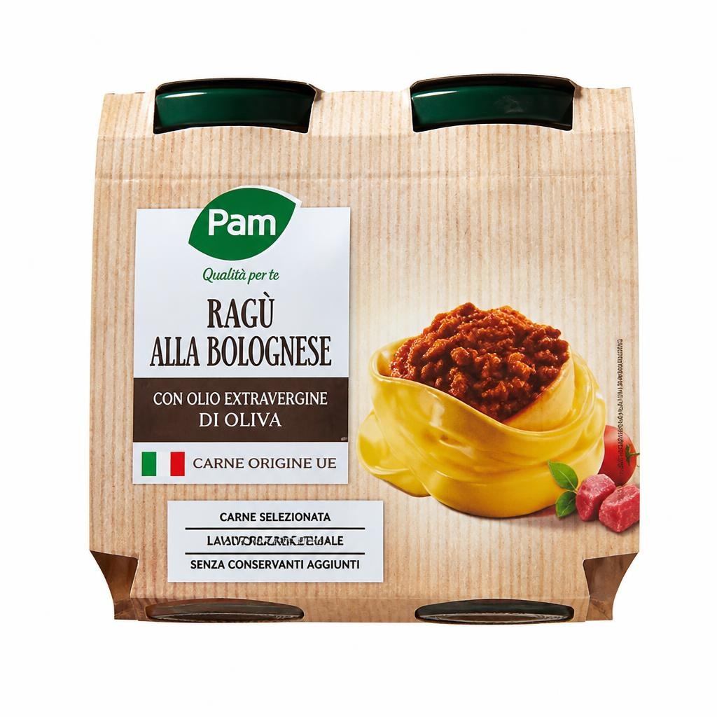 Ragù alla bolognese 190 g x 2 Pam in offerta da Panorama