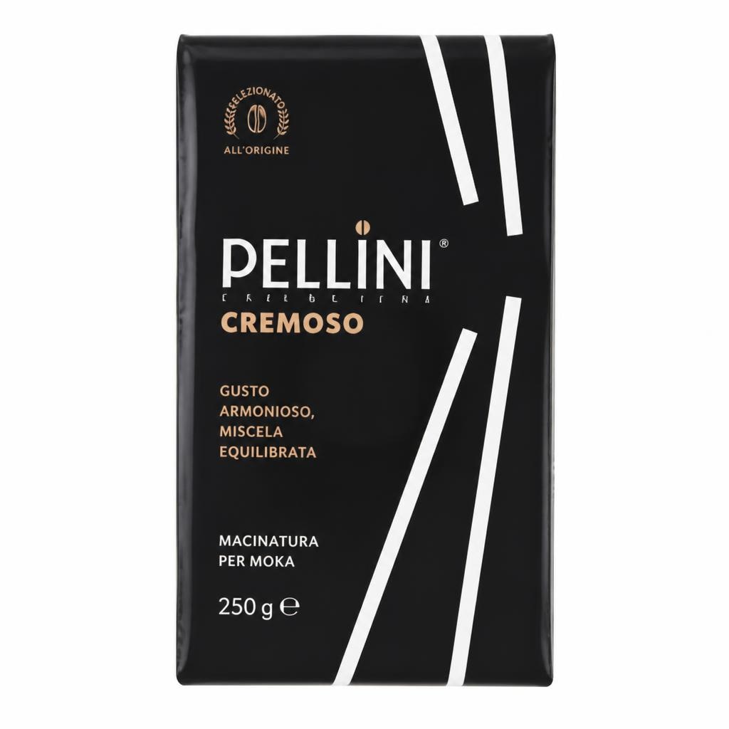 Caffè macinato Cremoso Pellini 2 x 250 g in offerta da Panorama