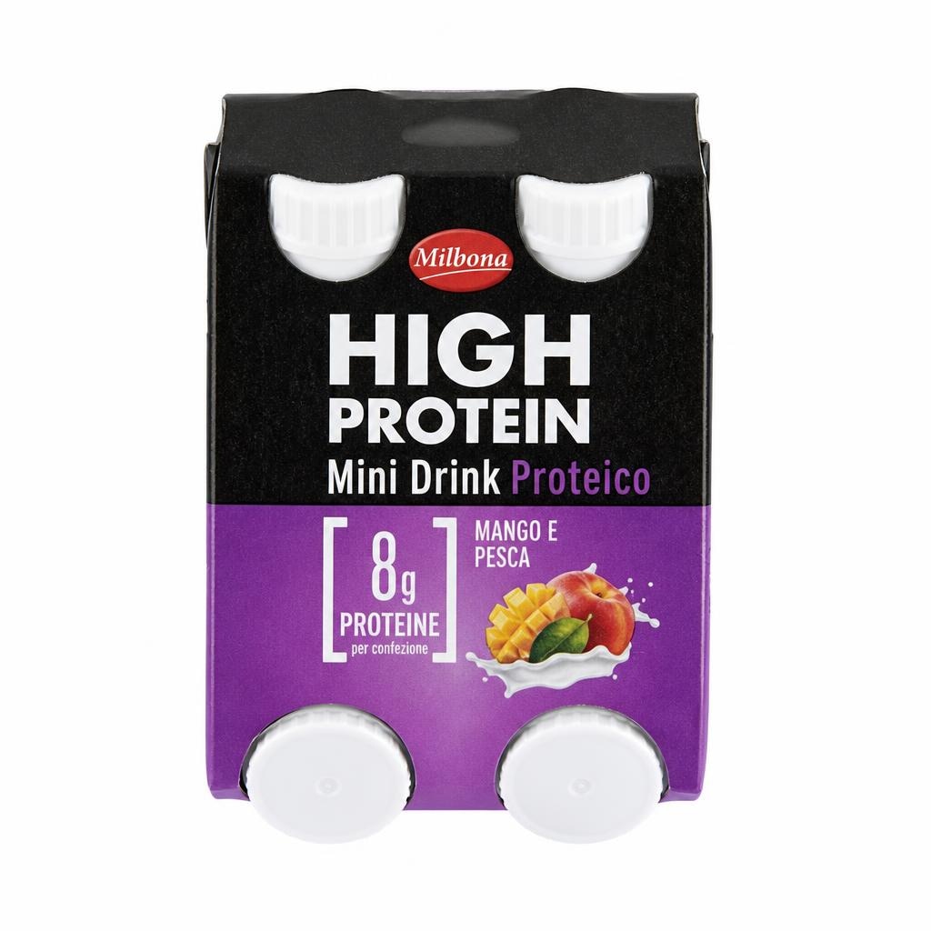 Milbona Mini drink proteico 4x 100 g confezione in offerta da Lidl