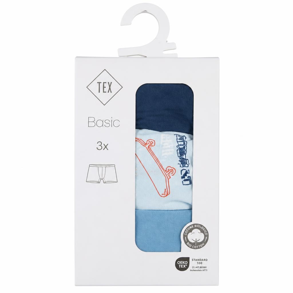 Boxer o Shorty in Cotone Fantasia 3 PEZZI BASIC in offerta da Carrefour