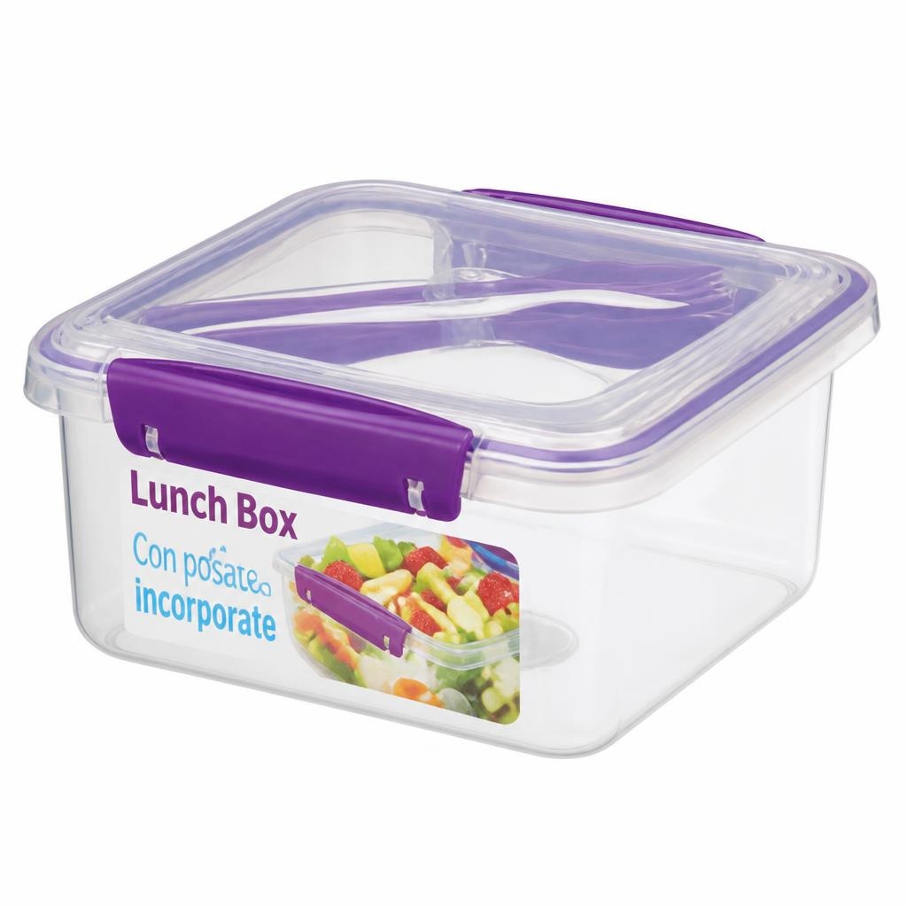 Contenitore porta pranzo con posate L 1,2 in offerta da Bennet