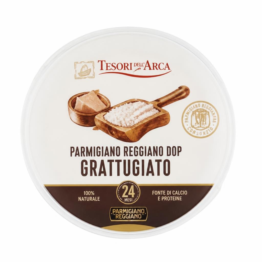 Parmigiano Reggiano DOP grattugiato 100 g Tesori dell'Arca in offerta da Panorama