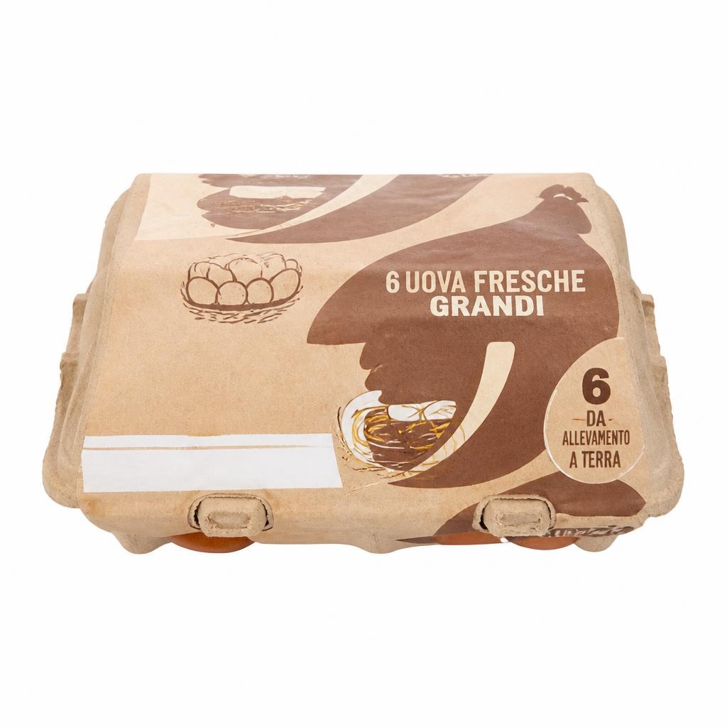 6 Uova fresche grandi da allevamento a terra 6 pezzi Iper in offerta da Iper La grande i