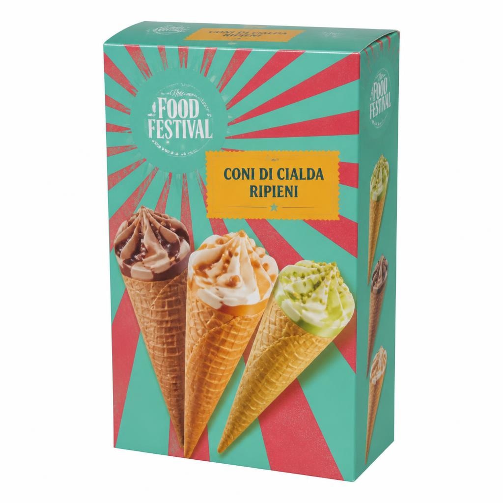 Food Festival coni di cialda ripieni 100 g in offerta da Lidl