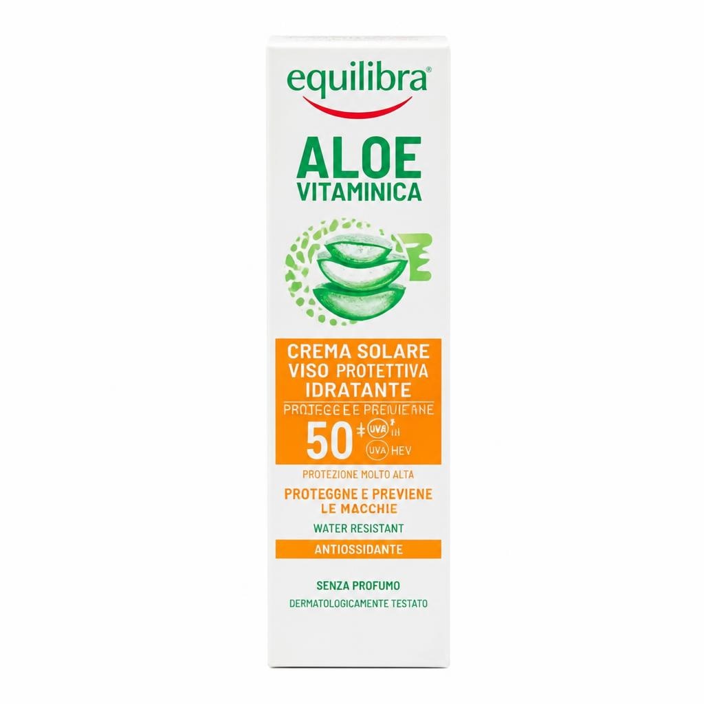 Crema Solare Viso Aloe Vitaminica 75 ml Equilibra in offerta da Carrefour