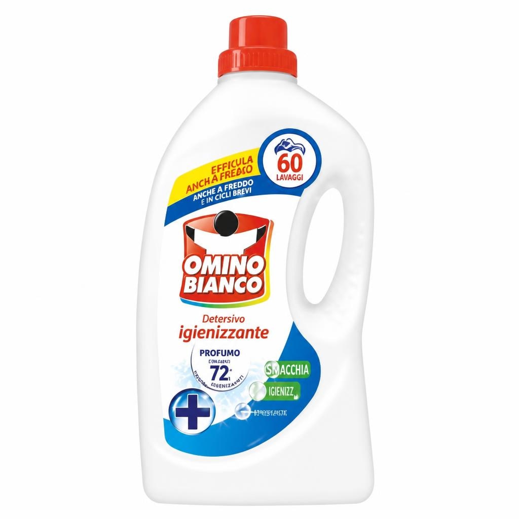 Detersivo lavatrice Omino Bianco igienizzante 2,4 L in offerta da MD