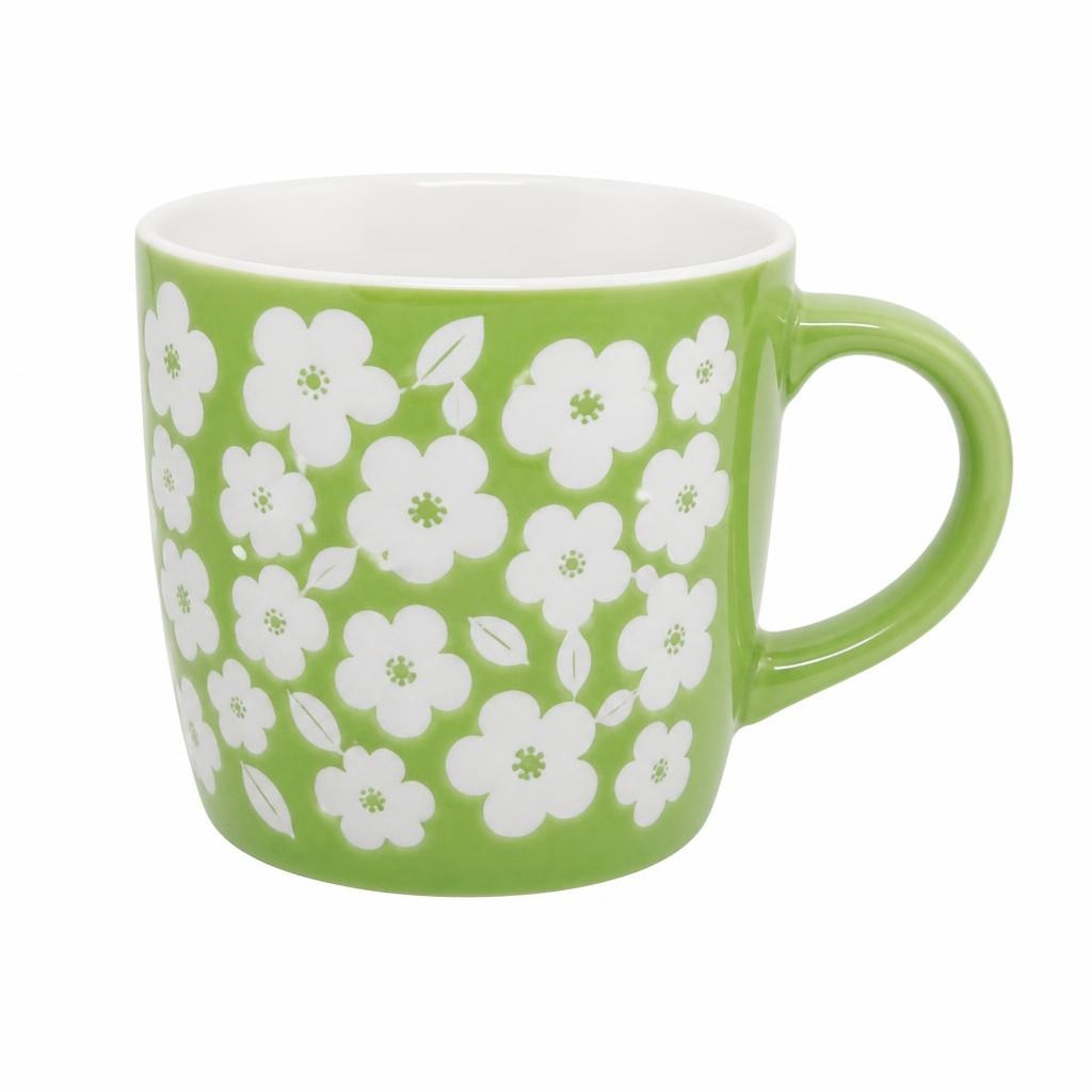 Tazze ceramica decorate con fiori in offerta da Risparmio Casa