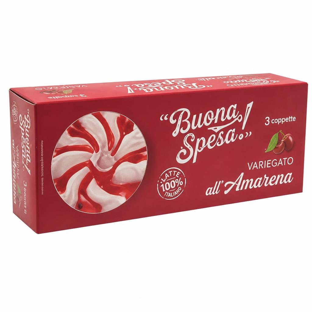Buona Spesa! 3 coppette panna e amarena 255 g in offerta da MD