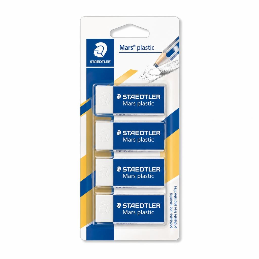 Gomme Mars Plastic 4 pezzi STAEDTLER in offerta da Iper La grande i