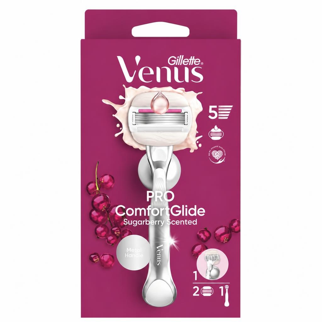 Gillette Venus Pro ComfortGlide 1 manico + 2 ricambi in offerta da Acqua & Sapone