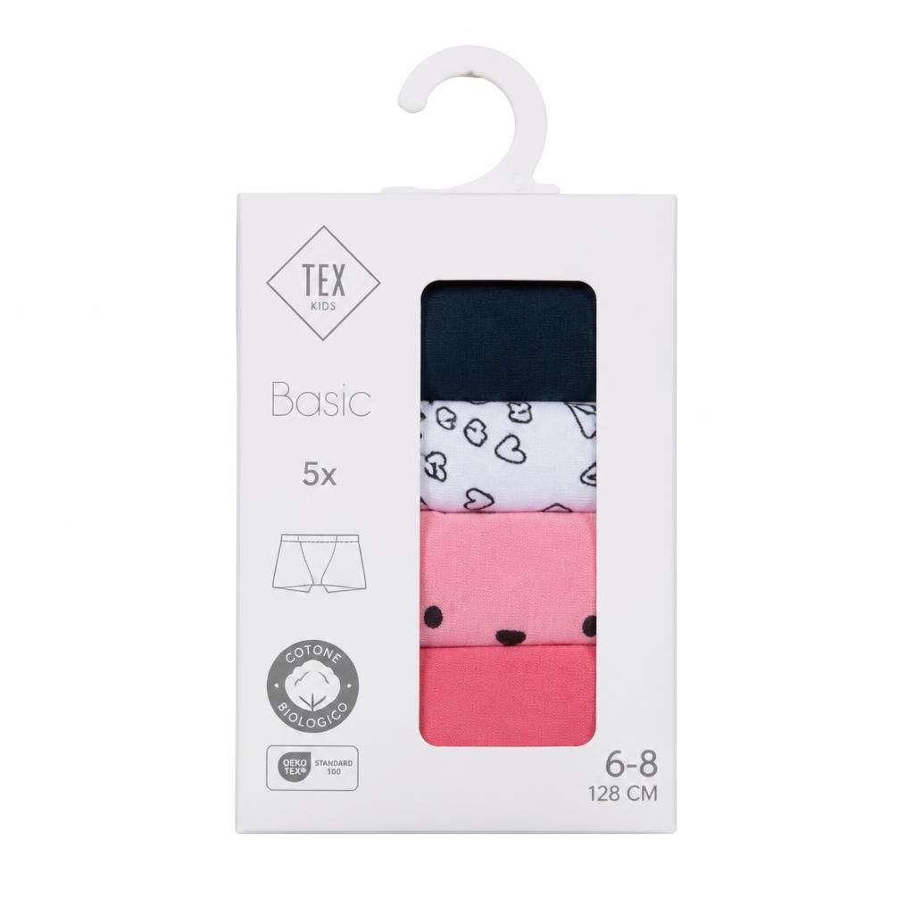 Slip bambino/a in Cotone Stampato 5 PEZZI BASIC in offerta da Carrefour