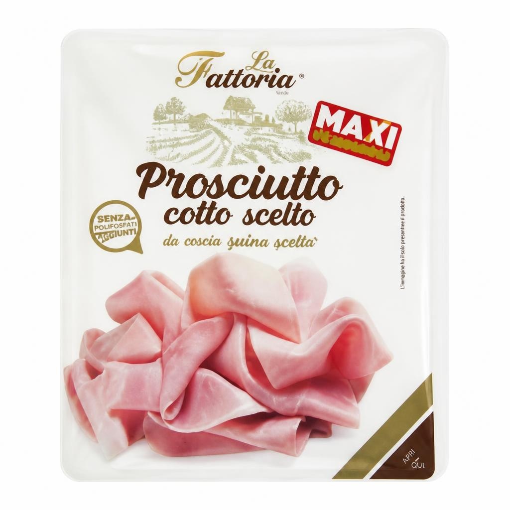 Prosciutto cotto scelto La Fattoria 200 g in offerta da MD