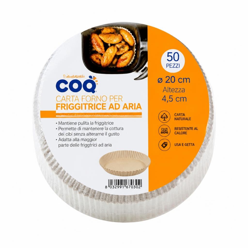 COQ cartaforno per friggitrice ad aria 50 pz in offerta da Tigota