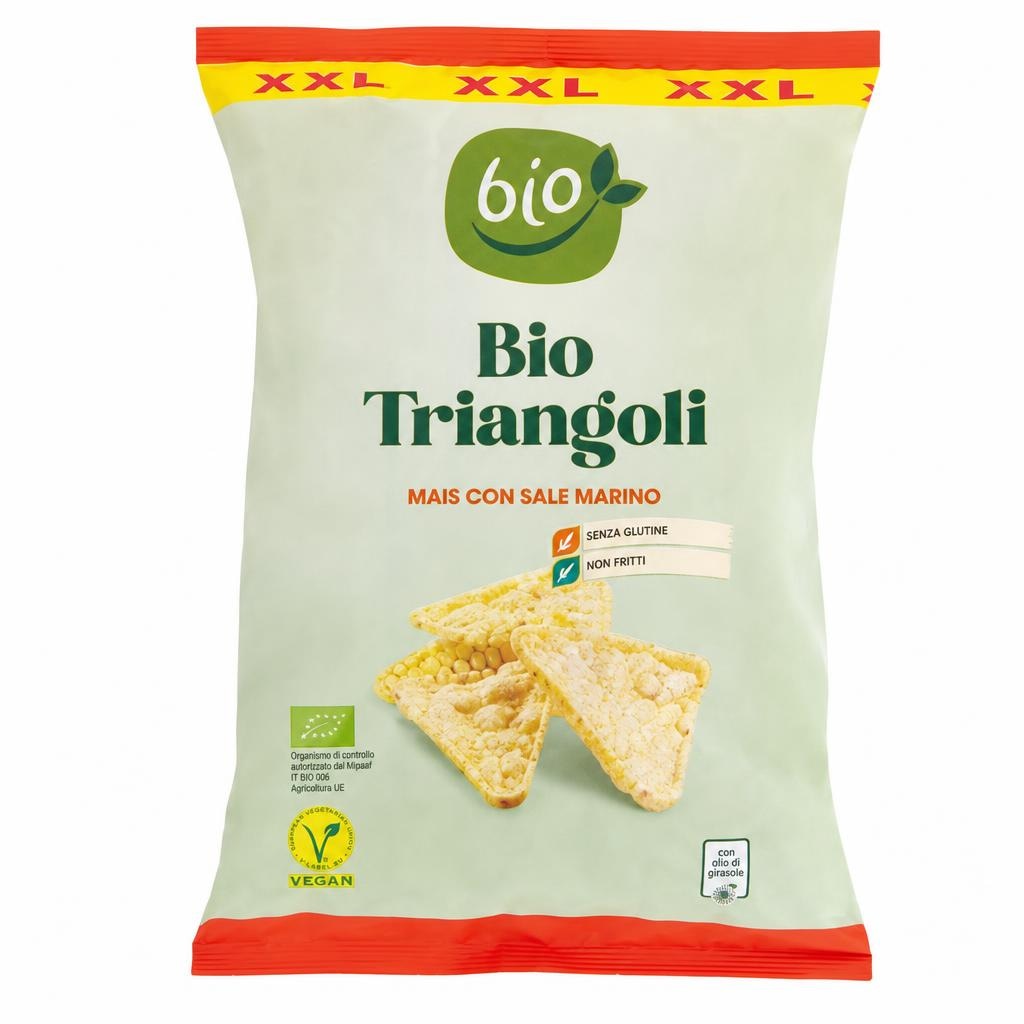 Bio Triangolini di Mais XXL 200 g in offerta da ALDI