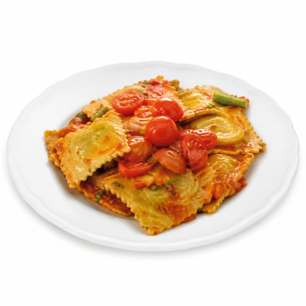 Tortelli agli asparagi con pomodorini dell'orto al kg in offerta da Bennet