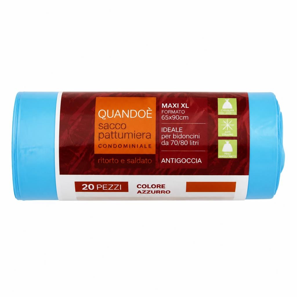 QUANDOÈ sacco pattumiera 20 pz in offerta da Tigota