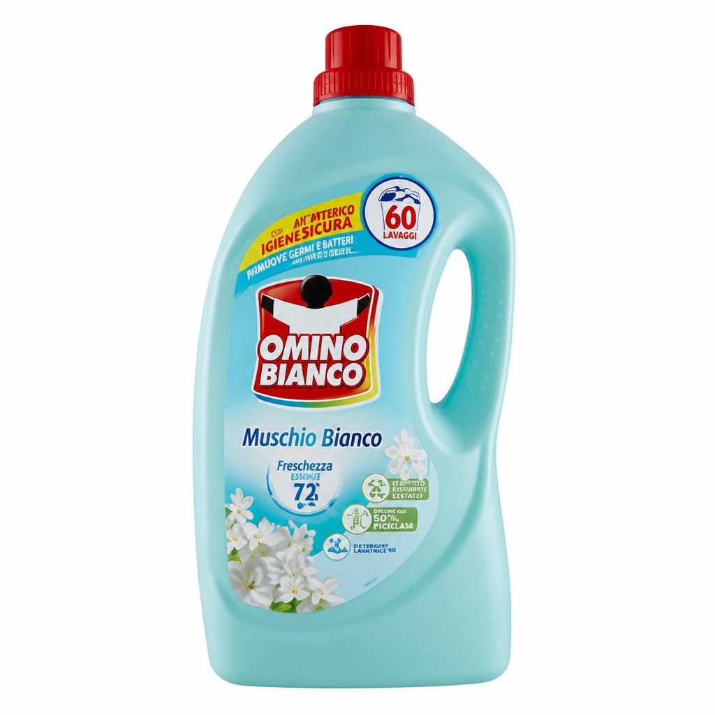 Detersivo liquido lavatrice Omino Bianco 60 lavaggi in offerta da Penny