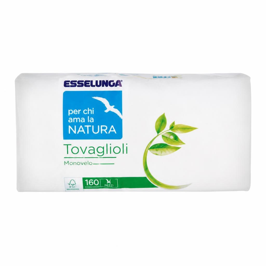 Tovaglioli Esselunga Natura 160 pezzi in offerta da Esselunga