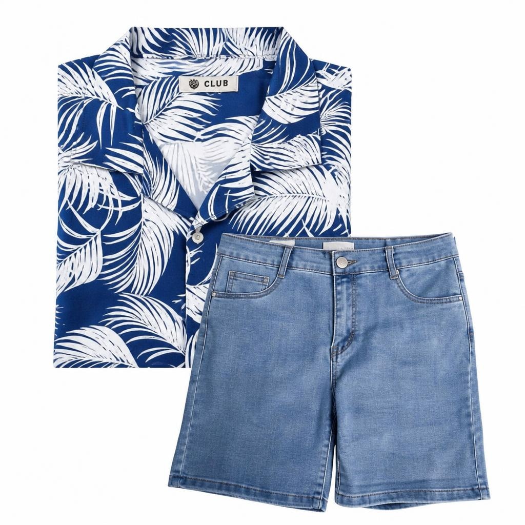 Pantaloncino jeans donna, camicia uomo o bermuda uomo Malena in offerta da Iper La grande i