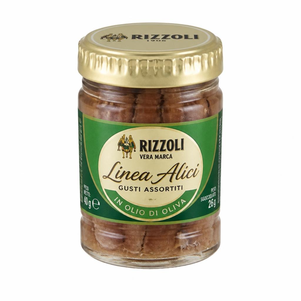 Linea Alici gusti assortiti da 40 g a 550 g Rizzoli in offerta da Iper La grande i