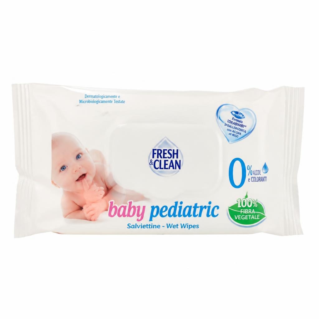 Salviette baby Pediatric Fresh&Clean conf. 72 pezzi in offerta da Carrefour