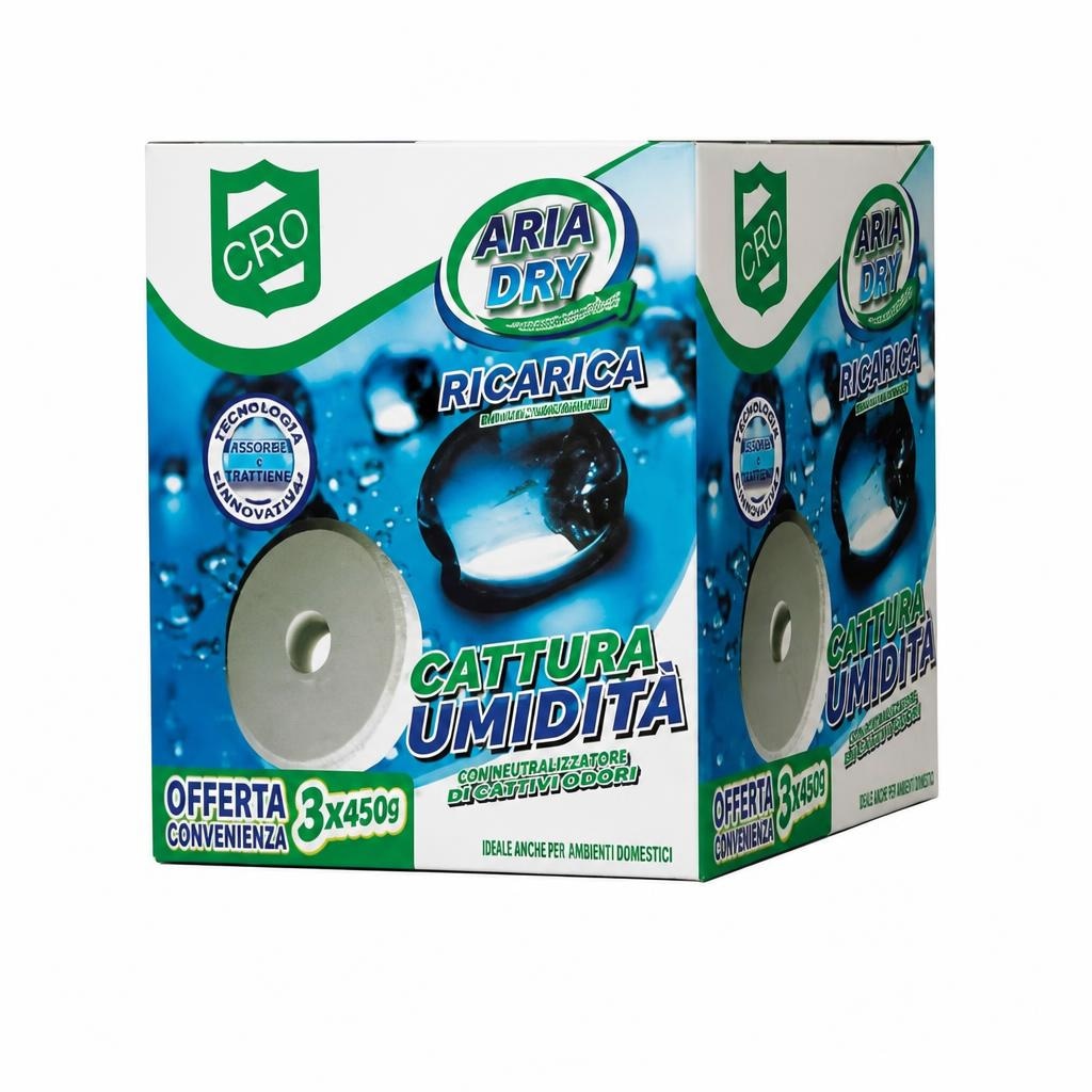 Confezione 3 tabs cattura umidità Aria Dry 3x450 g in offerta da Il Gigante
