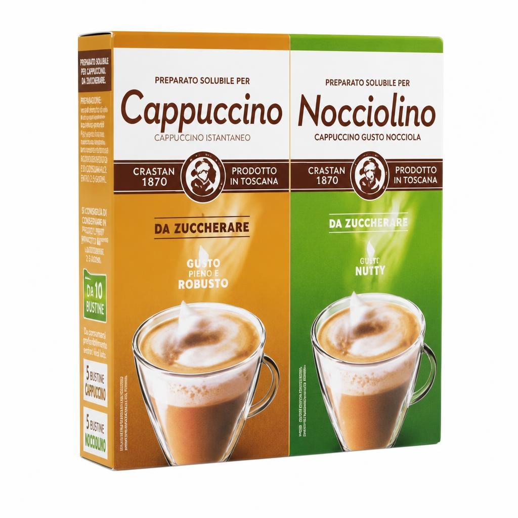 Preparato solubile per cappuccino / Nocciolino 5 bustine 62,5 g Crastan 1870 in offerta da ALDI