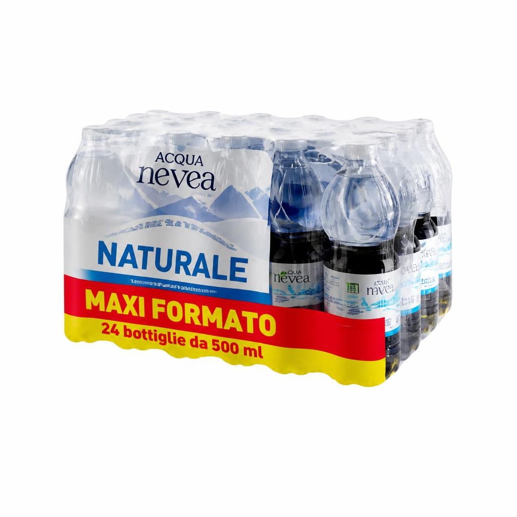 Acqua naturale Nevea 24 x 500 ml = 12 l in offerta da Penny