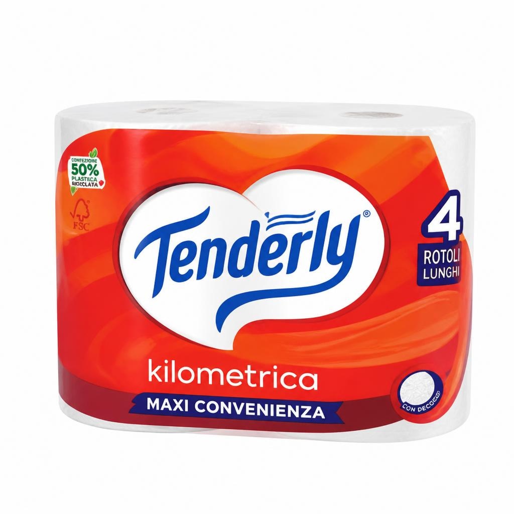 Tenderly Kilometrica 4 rotoli in offerta da Tigota