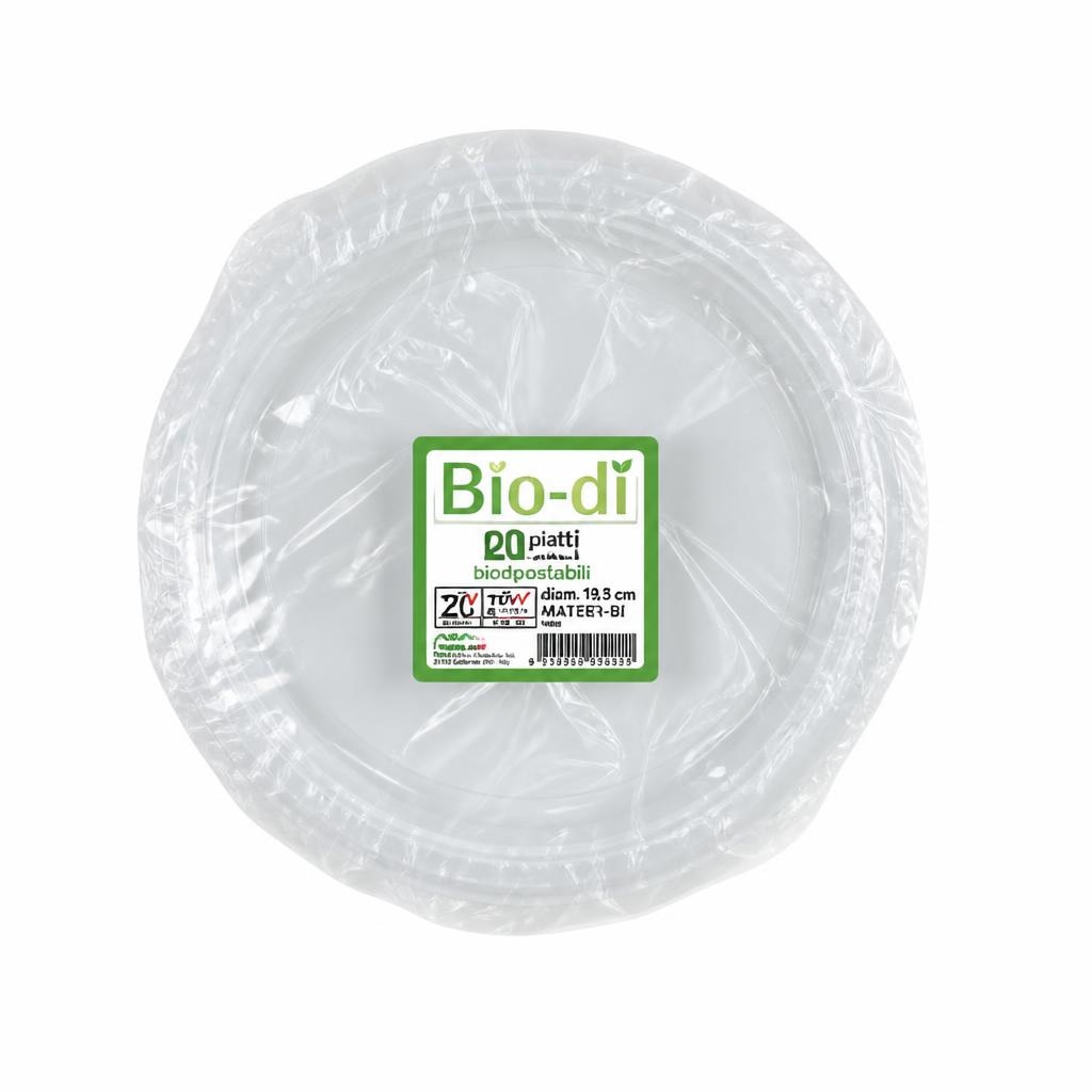 Piatti biodegradabili e compostabili Bio-Dì 20 pezzi in offerta da Panorama
