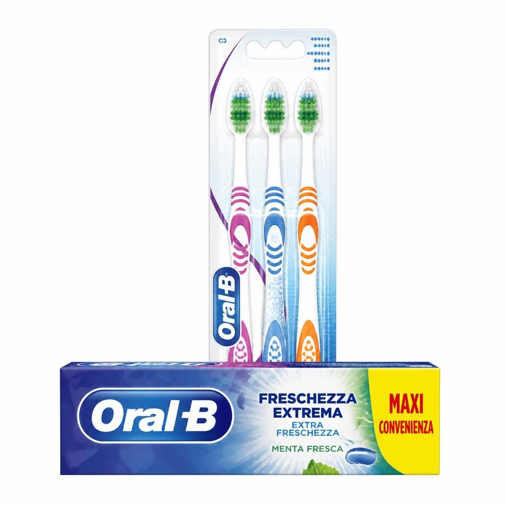 Dentifricio assortito / Spazzolino Oral-B 125 ml / 3 pezzi in offerta da MD