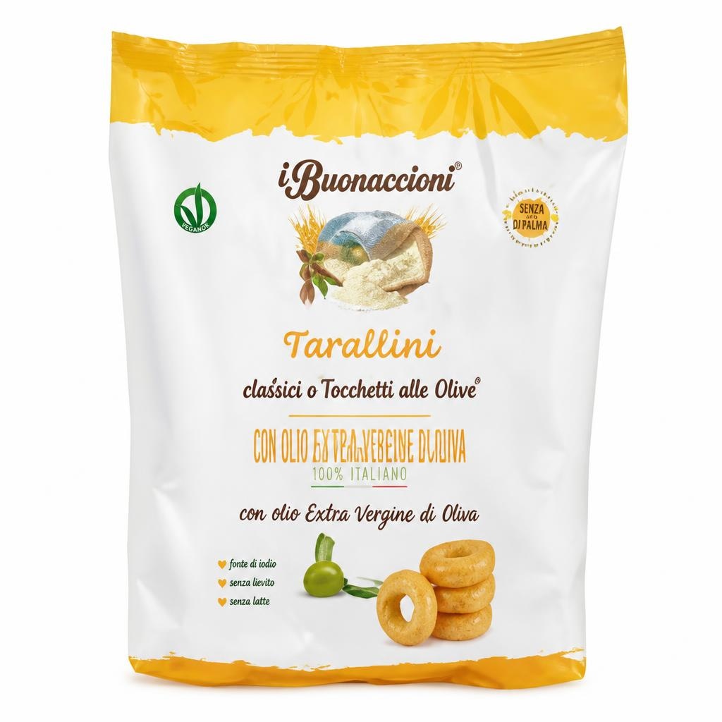 Tarallini Classici o Tocchetti alle Olive I Buonaccioni TARALL'ORO in offerta da Il Gigante
