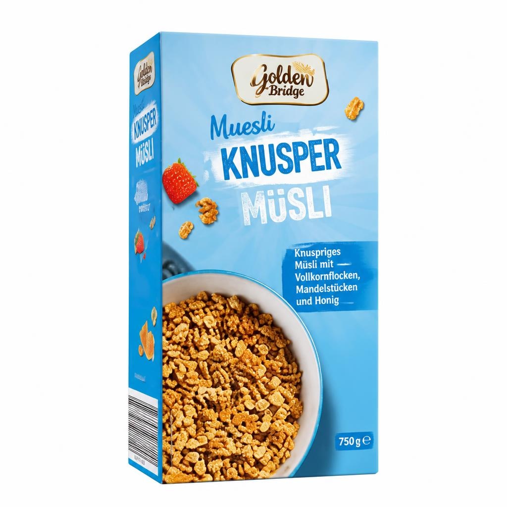 Muesli croccanti 750-600 g Golden Bridge in offerta da ALDI