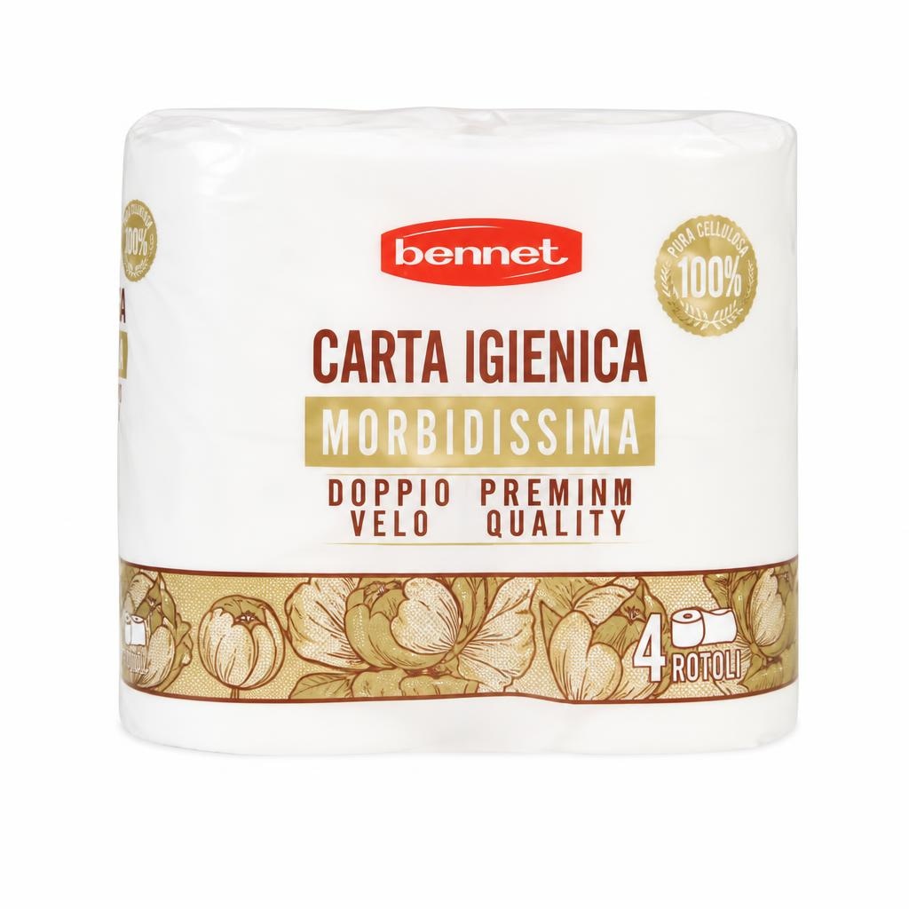 Carta igienica morbidissima 4 rotoli Bennet in offerta da Bennet
