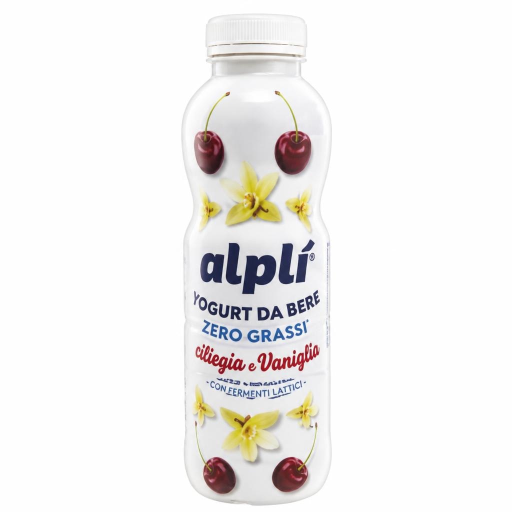 Alplí yogurt da bere Zero Grassi ciliegia e vaniglia 500 g in offerta da MD
