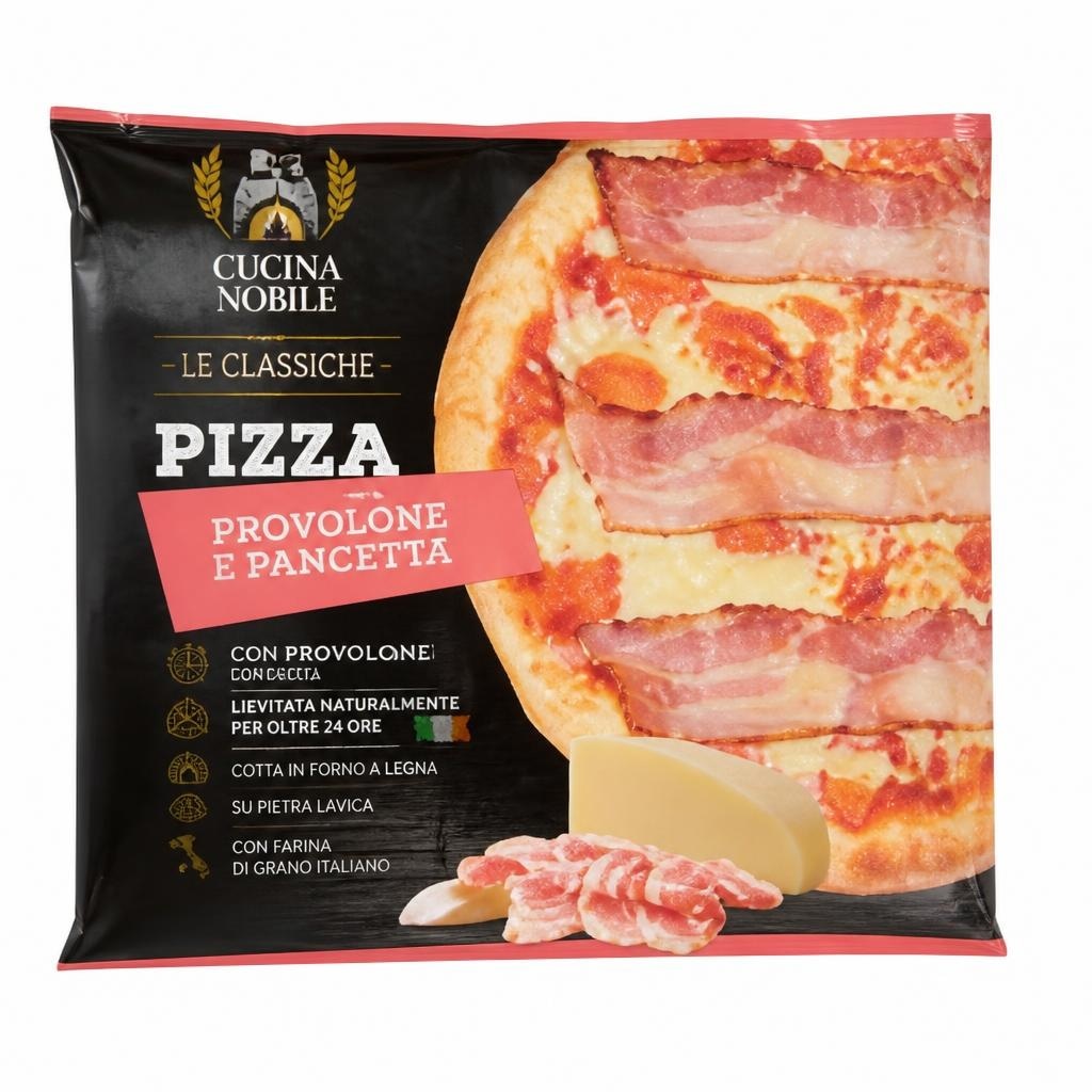 Pizza provolone e pancetta 390 g in offerta da ALDI