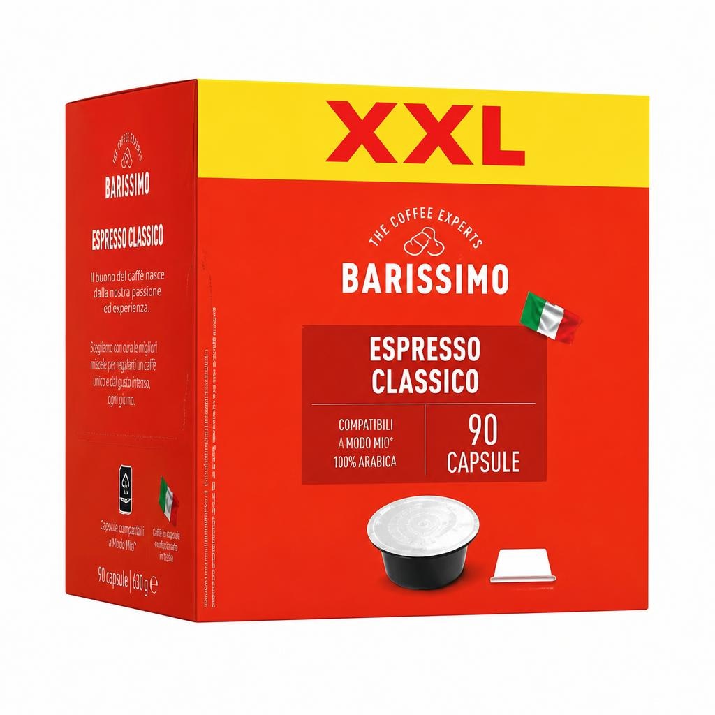 Barissimo Capsule Caffè Espresso Classico 90 pezzi - Offerta nel negozio ALDI