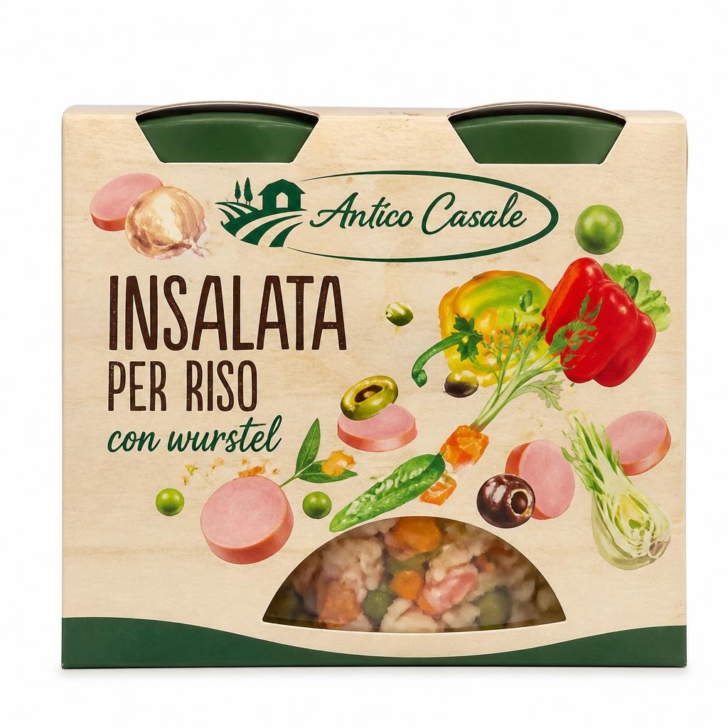 Antico Casale Insalata per riso con wurstel 2 x 285 g in offerta da Dpiù