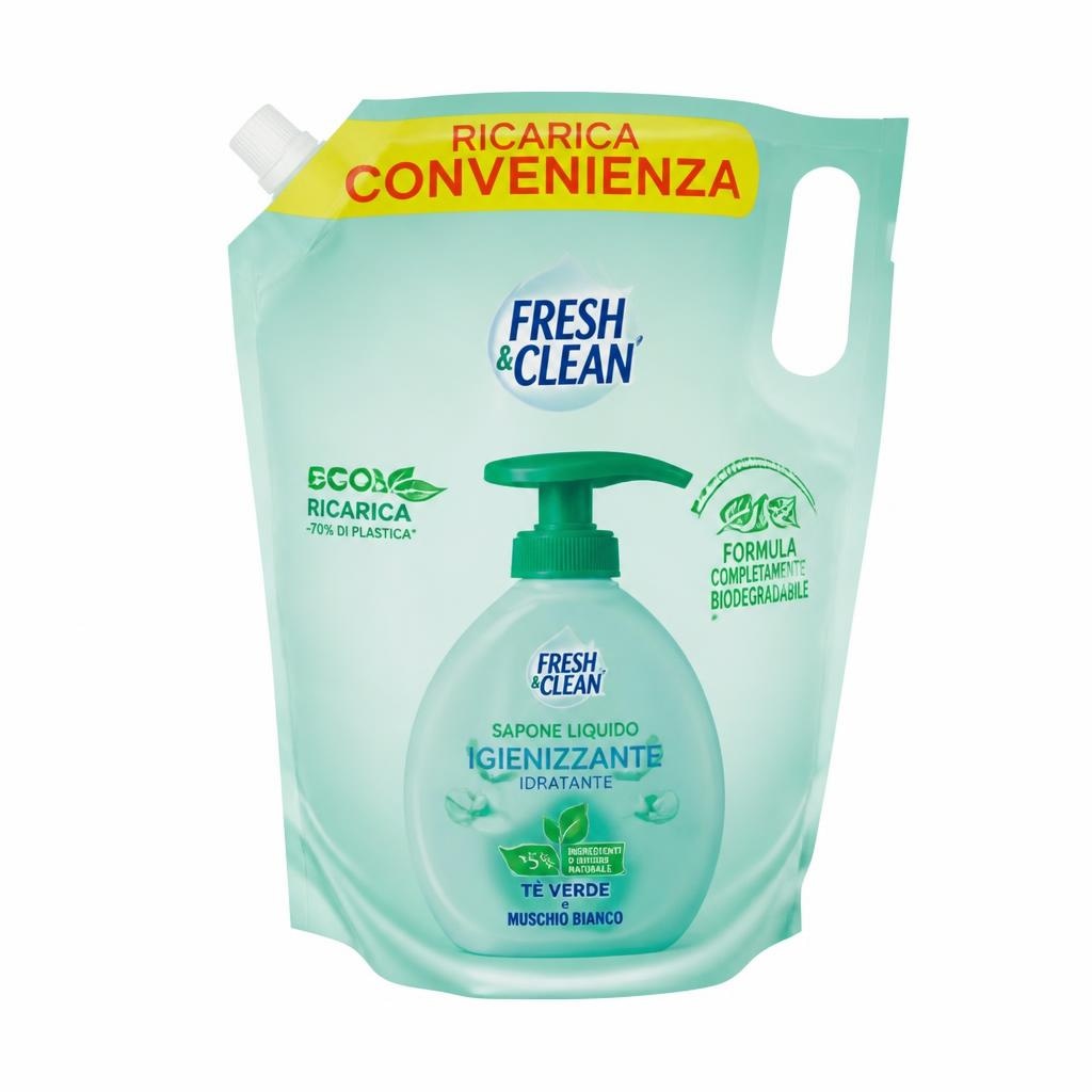 Ricarica sapone liquido Fresh & Clean 1 l in offerta da Carrefour