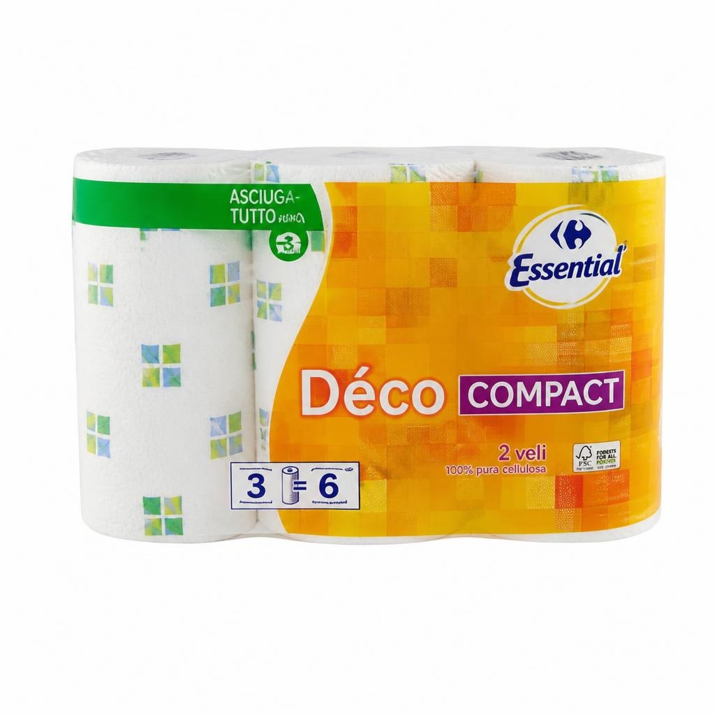 Asciugatutto Essential 3 rotoli in offerta da Carrefour
