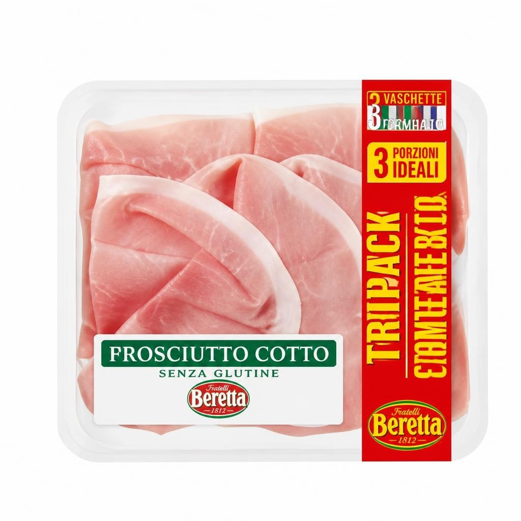Tripack Prosciutto Cotto AQ 300 g Beretta in offerta da Carrefour