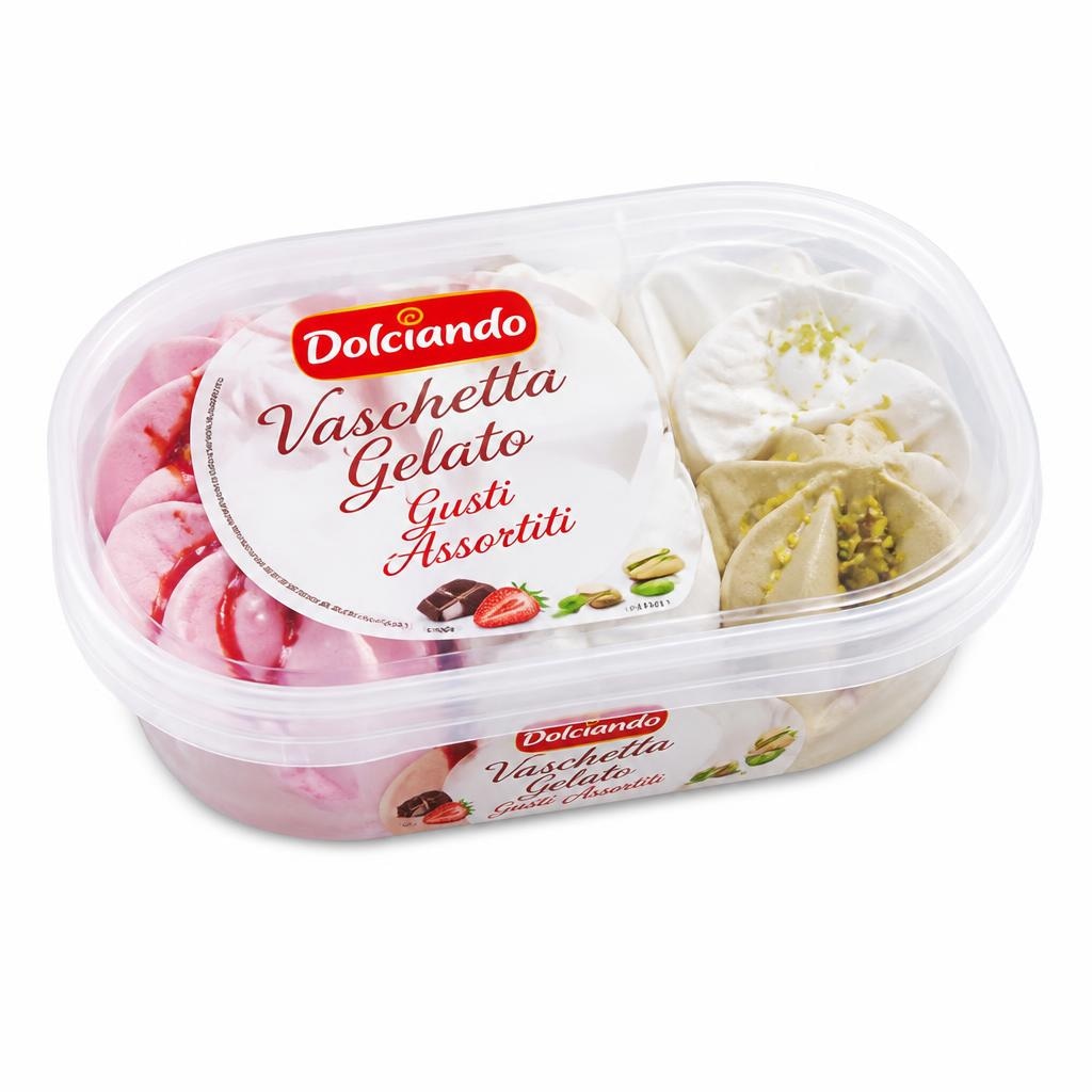 Vaschetta gelato gusti assortiti 500 g Dolciando in offerta da Eurospin
