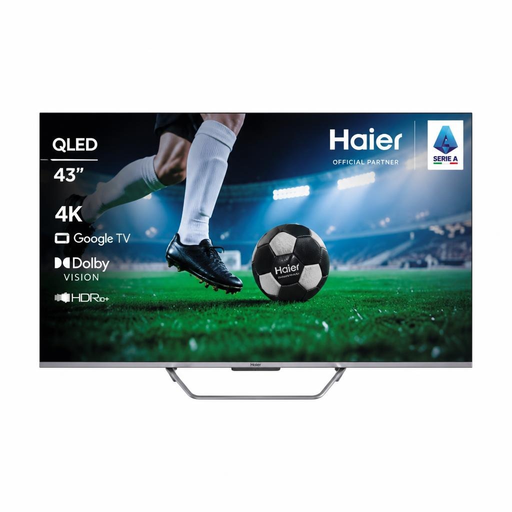 Smart QLED Serie S80 H43S80GUX 43" HAIER in offerta da Comet